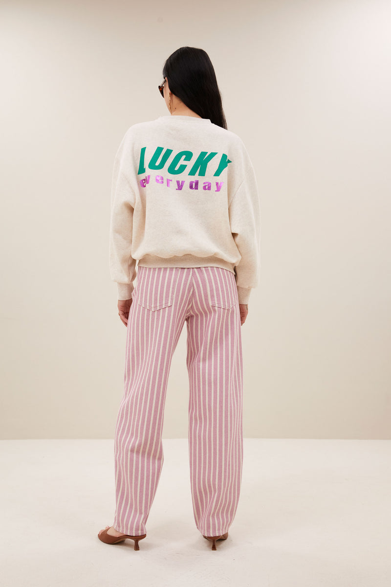 Sweat Bibi Melange Lucky Everyday - Oyster Melee