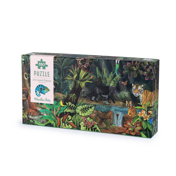 Puzzle dans la forêt tropicale (350 pièces) Tout autour du monde