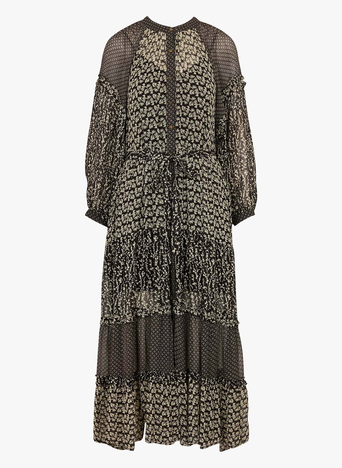 Robe Eulalia Noir (Georgette) AW25