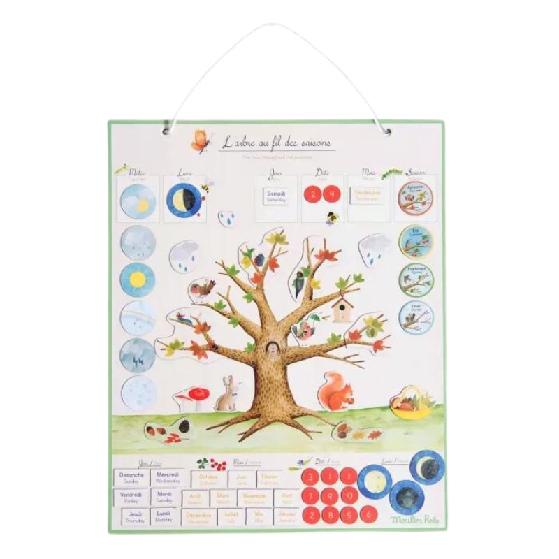 Calendrier magnétique des saisons - Le jardin du Moulin
