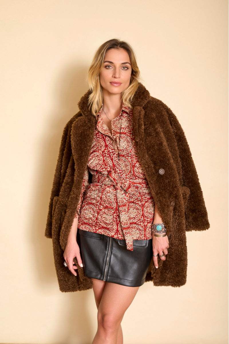 JUPE EN CUIR JAVEEN