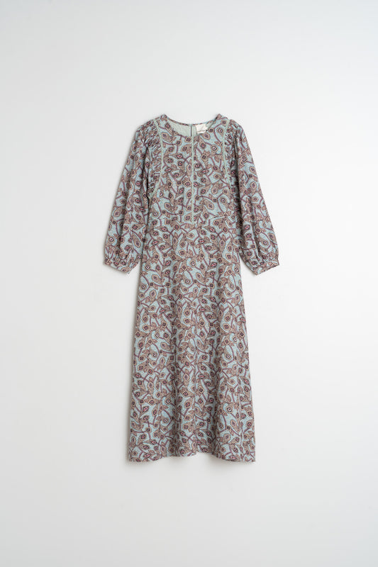 ROBE EN CRÊPE DE COTON