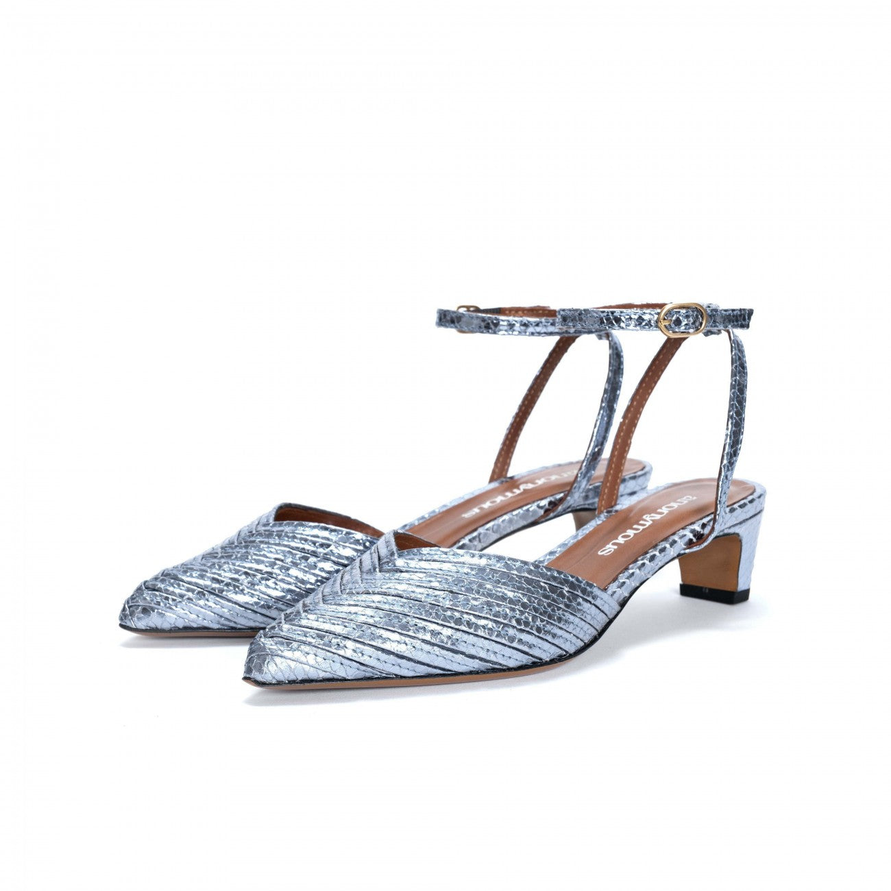 Escarpins Givia 40 - Snake Metallic Calf Aqua