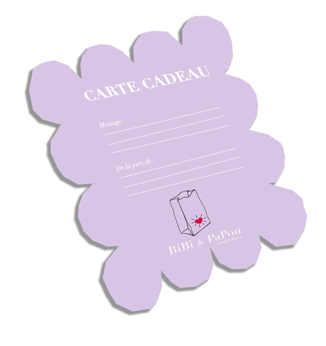 Carte-Cadeau - BiBi & PaPou
