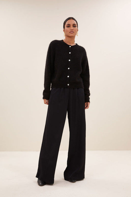 cleo natural cardigan | noir