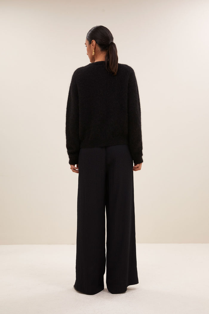 cleo natural cardigan | noir