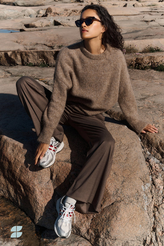 sonny natural pullover | biscuit