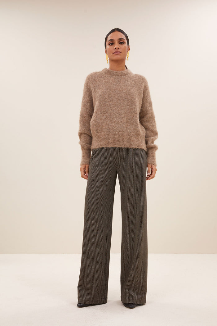 sonny natural pullover | biscuit