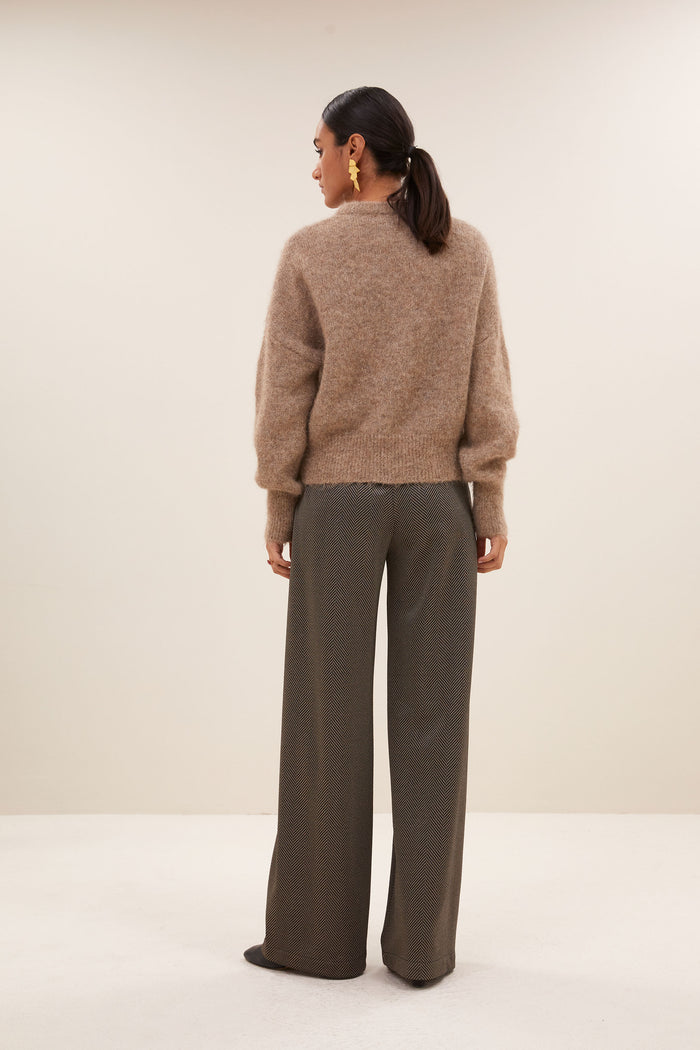 sonny natural pullover | biscuit
