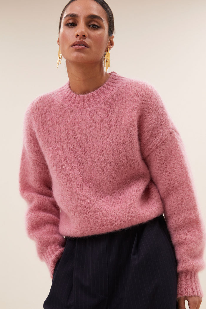 benji pinstripe pantalon | bleu nuit