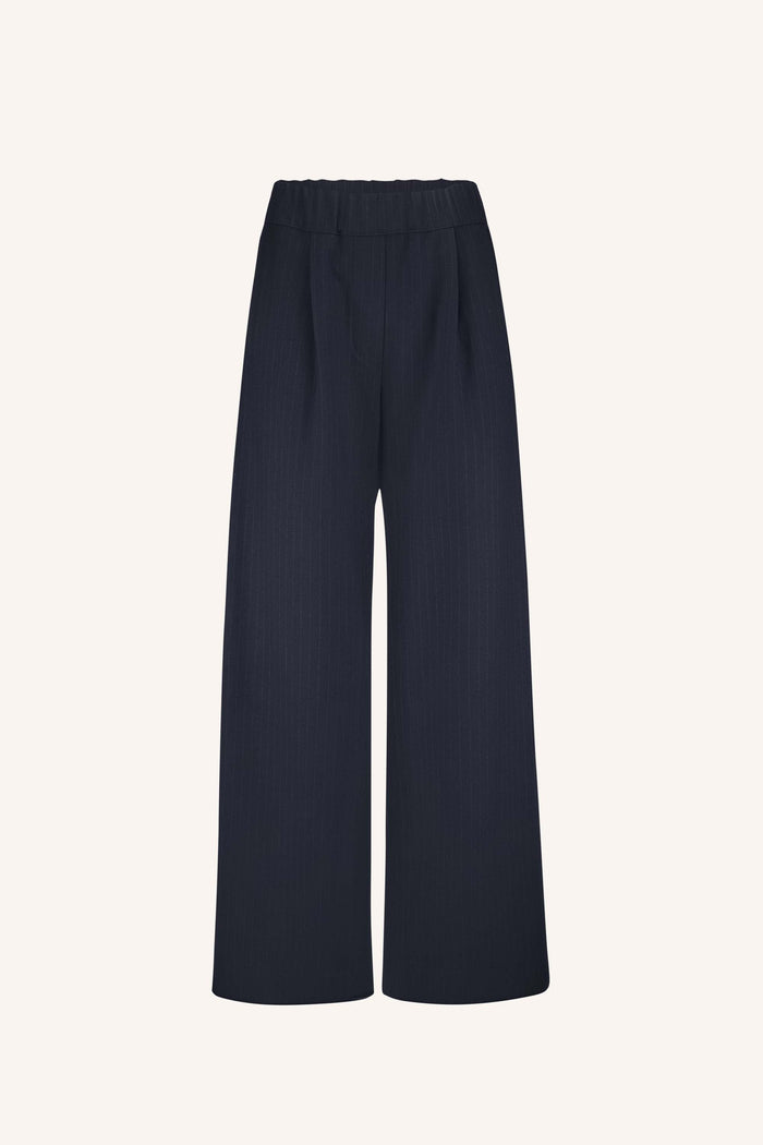 benji pinstripe pantalon | bleu nuit