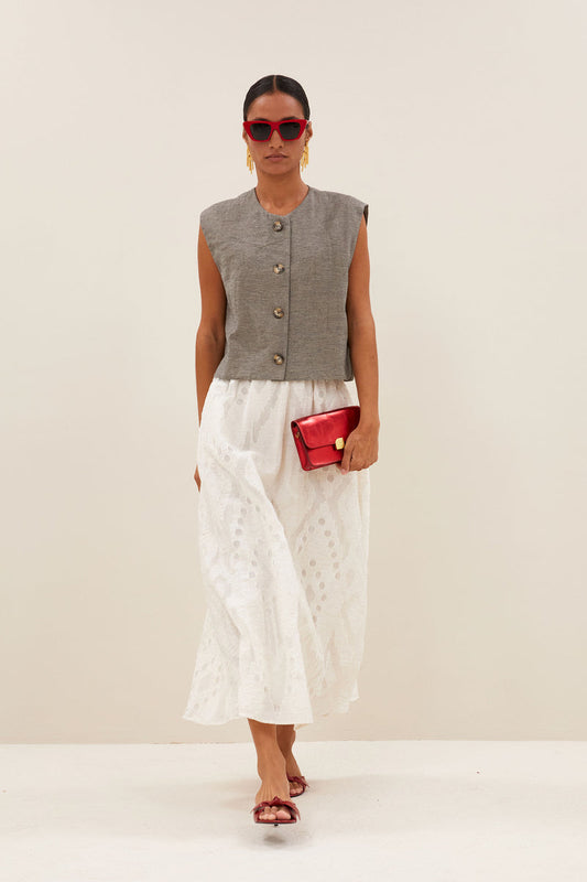 Gilet Nori Melange - Charcoal Melee