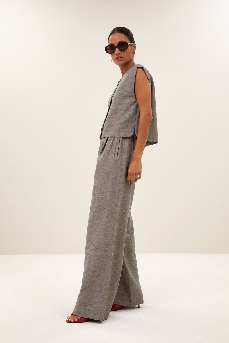 Gilet Nori Melange - Charcoal Melee