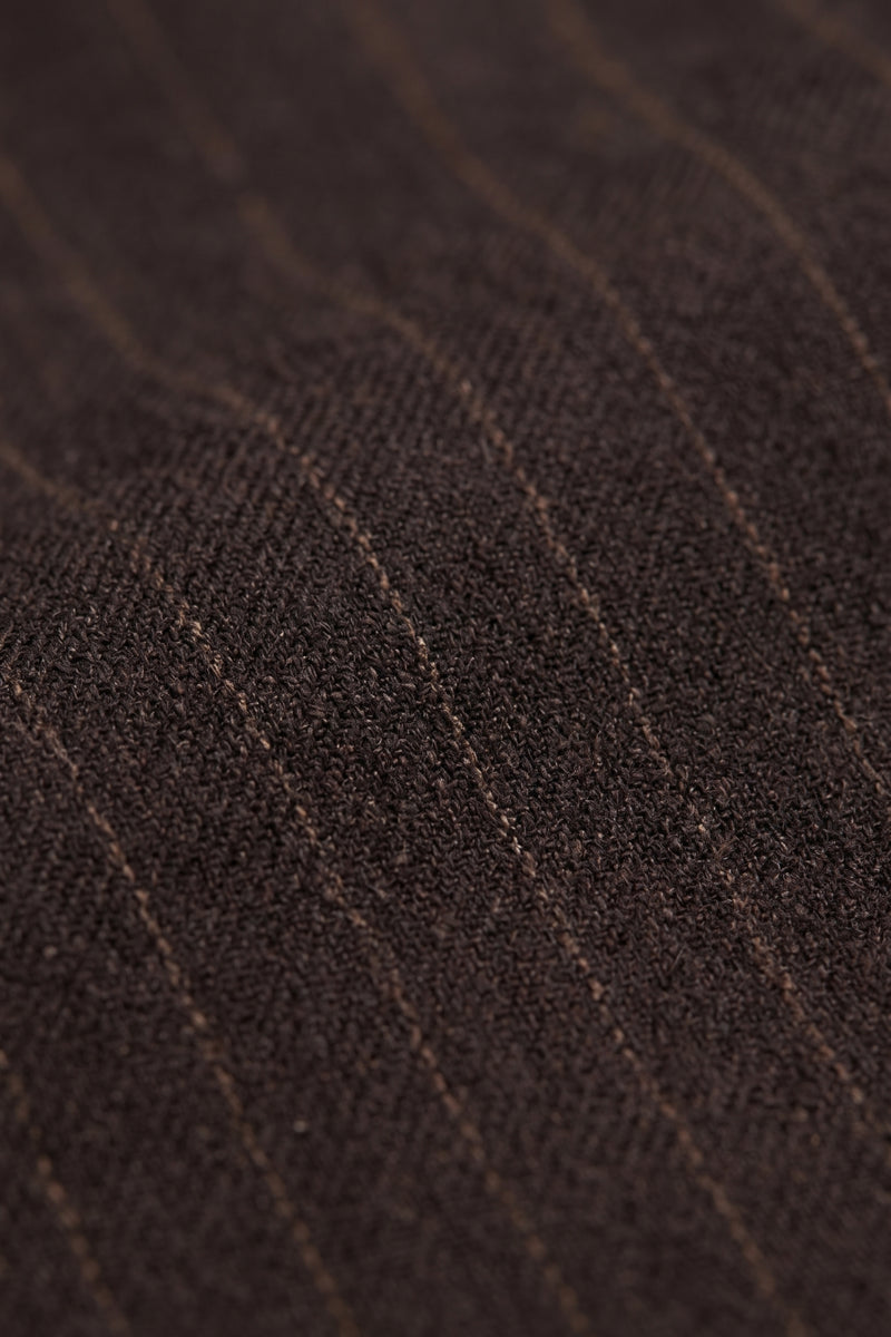 Pantalon Pelle Pinstripe  I Brown Pinstripe