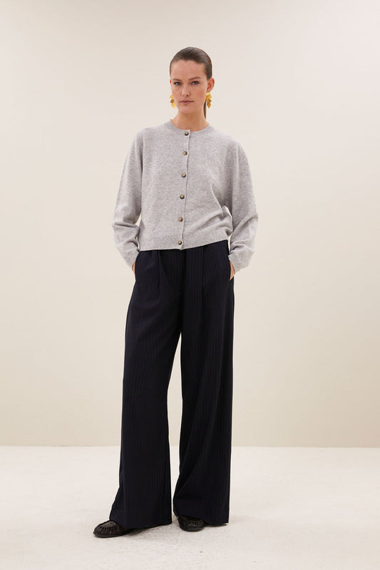Pantalon Benji rayé | dark pine stripe