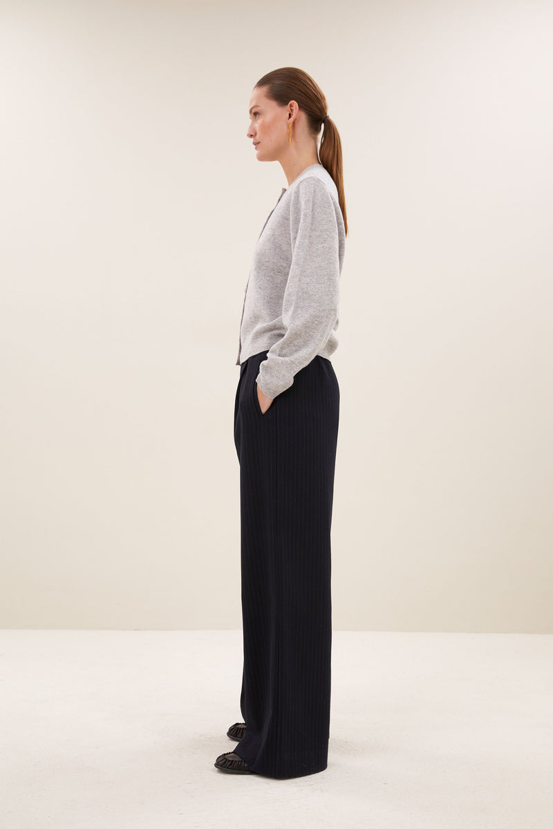 Pantalon Benji rayé | dark pine stripe