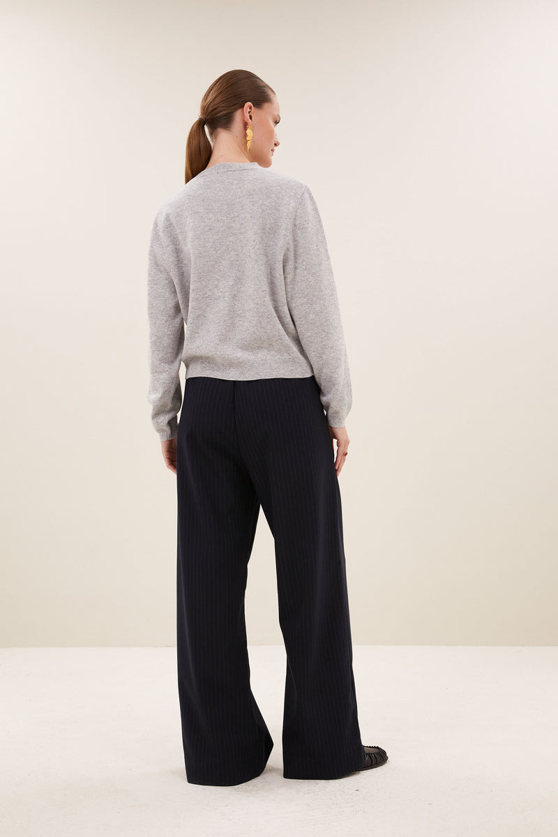 Pantalon Benji rayé | dark pine stripe