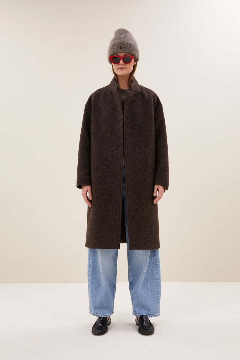 Manteau Macy Melange - Brown Melee