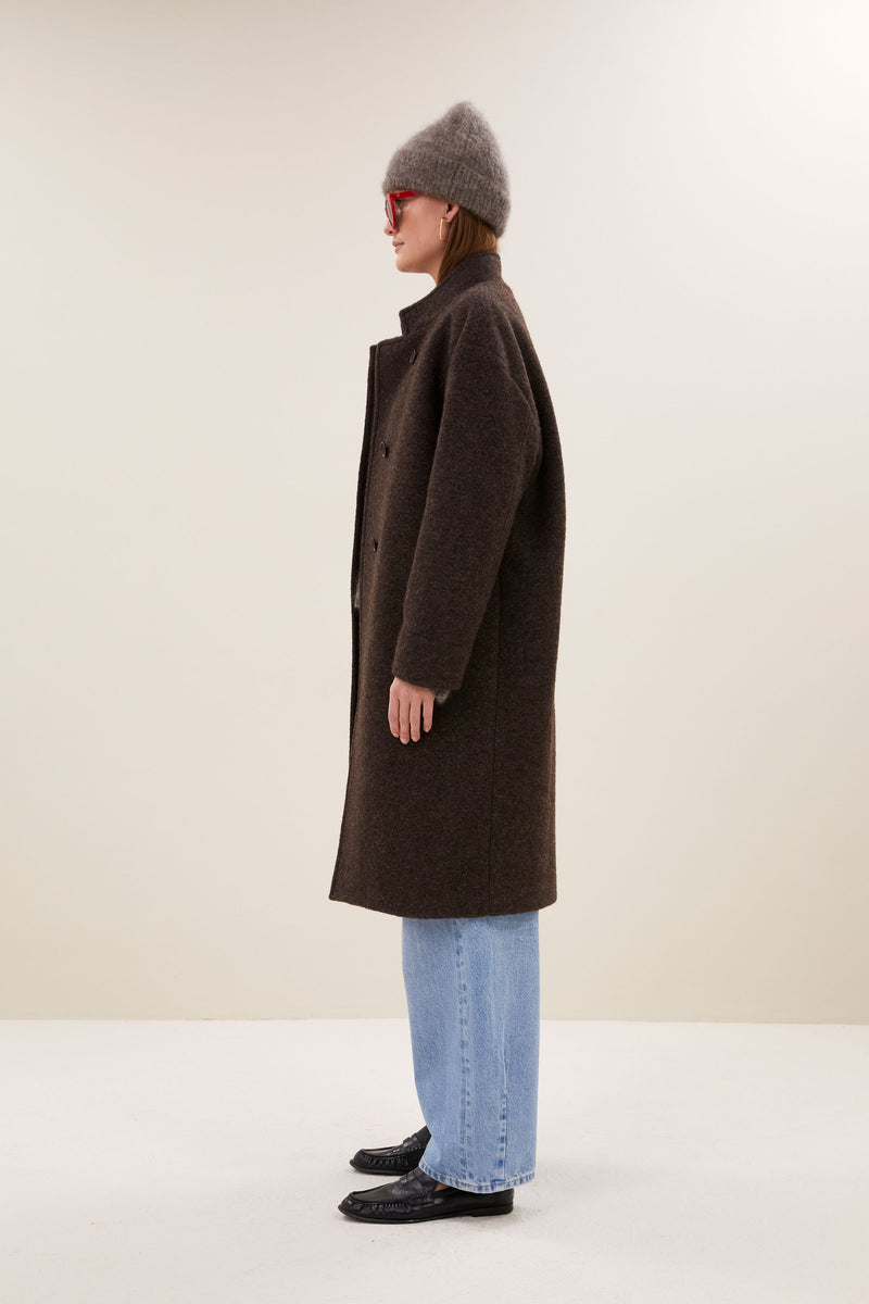 Manteau Macy Melange - Brown Melee