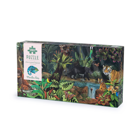Puzzle dans la forêt tropicale (350 pièces) Tout autour du monde