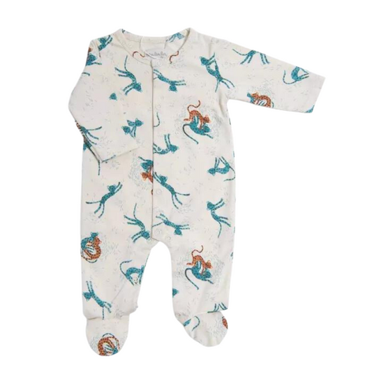 Pyjama jersey crème allover guépards