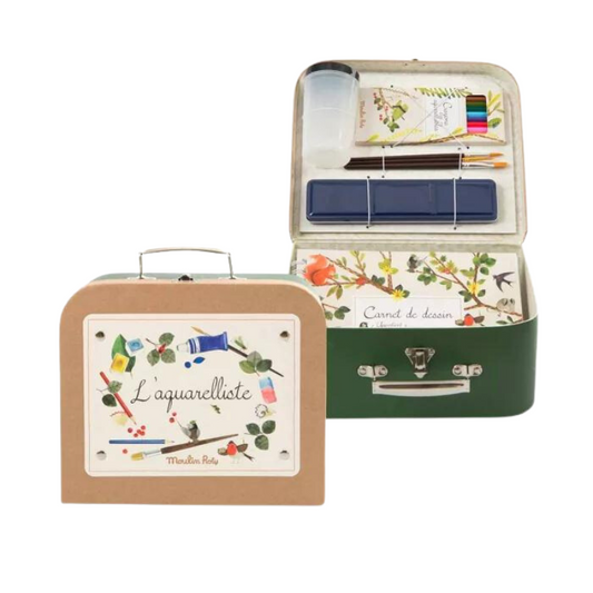 Valise aquarelliste Le jardin du Moulin