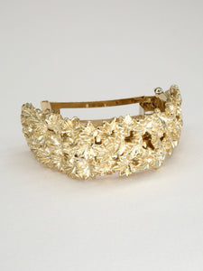 Barrette couette basse dorée - Séréna