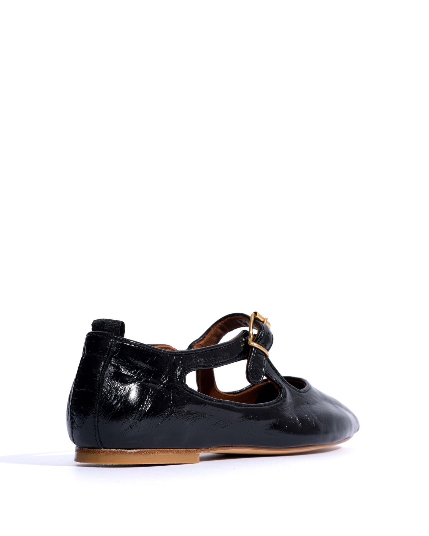 Mary-Jane Praise Crinkled Goat Black AW25