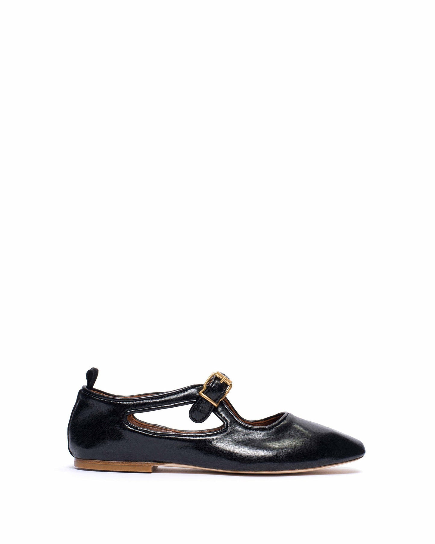 Mary-Jane Praise Crinkled Goat Black AW25