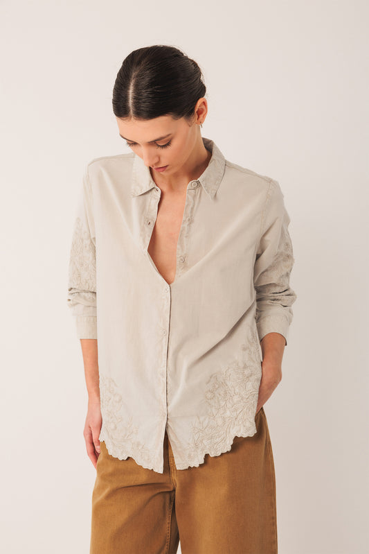 CHEMISE EN VOILE BRODÉE