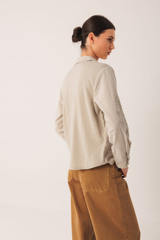 CHEMISE EN VOILE BRODÉE