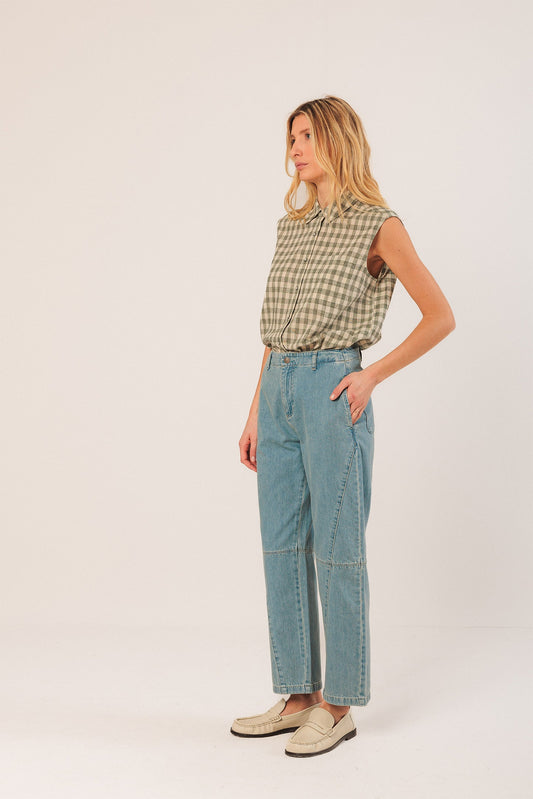 Pantalon en jean carrot - Super Stone - vue 1