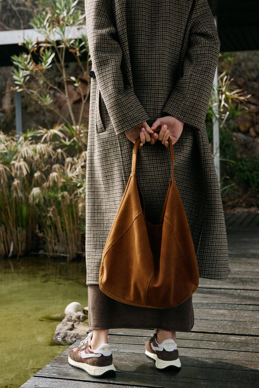 TOTE BAG EN CROÛTE DE CUIR