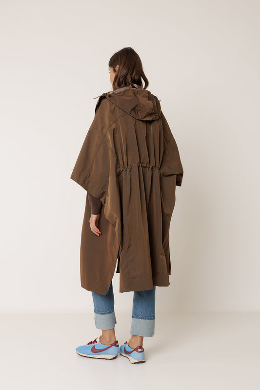 Trench / Cape impermable Chocolate