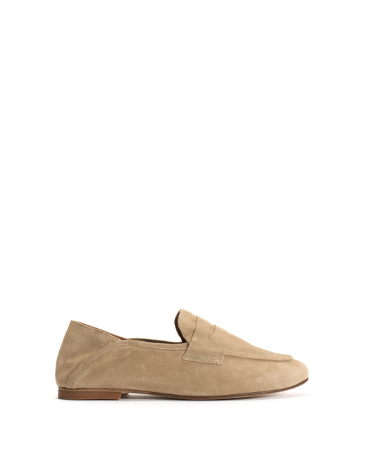 Mocassins Lindsay Calf Suede Desert Sand